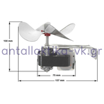 Μοτέρ ανεμιστήρα συμπιεστή ψυγείου με βάση και μεταλλική φτερωτή ΓΕΝΙΚΗΣ ΧΡΗΣΗΣ