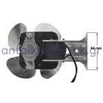 Μοτέρ ανεμιστήρα συμπιεστή ψυγείου με βάση και μεταλλική φτερωτή ΓΕΝΙΚΗΣ ΧΡΗΣΗΣ