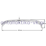 Χειρολαβή πόρτας ψυγείου BOSCH / PITSOS / SIEMENS  36CM 355004