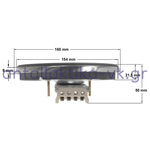 Εστία κουζίνας 1000W Φ150 220V Φαρδύ στεφάνι