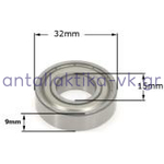Ρουλεμάν 6002 ZZ 15mm X 32mm X 9mm