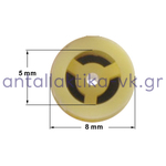 Μειωτήρας παροχής νερού βαλβίδας πλυντηρίων κίτρινος 2,5 λίτρα / λεπτό