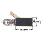 Καρβουνάκια ψήκτρες με ελατήριο ζεύγος πλυντηρίου ρούχων PHILCO 6,3 X 10 X 19mm