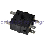 Rotary Heater Switch with shaft 0 + 3 positions, 3 + 2 contacts UNIVERSAL