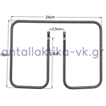 Αντίσταση τοστιέρας 110volt 23,5 X 17CM