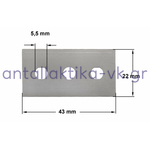 Λεπίδες ξύστρας κεραμικής εστίας 5 τεμάχια