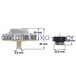 Σετ επισκευής μοτέρ πλύσεως πλυντηρίου πιάτων SIEMENS / BOSCH Φτερωτή + τσιμούχα + φλάντζα 165813