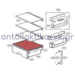 Ράφι κάλυμμα φρουτολεκάνης ψυγείου LG GBF539PVQWB   ACQ85727901