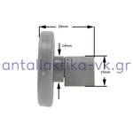 Ροδάκια κάτω σχάρας πλυντηρίου πιάτων AEG / ZANUSSI 50286965004