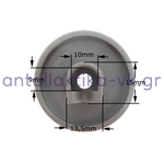 Ροδάκια κάτω σχάρας πλυντηρίου πιάτων AEG / ZANUSSI 50286965004