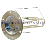 Αντίσταση θερμοσιφώνου με 6 τρύπες , διάμετρος Φ14cm , 4KW , 220Volt ΓΕΝΙΚΗΣ ΧΡΗΣΗΣ