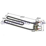 Αντίσταση πλυντηρίου ρούχων με τρύπα για σένσορα BOSCH / SIEMENS / PITSOS 1900W , 264986