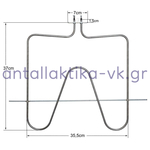 Αντίσταση κάτω φούρνου κουζίνας WHIRLPOOL / DELONGHI / KUPERSBUSH 1400watt, 220volt
