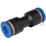 Connector for refrigerator water pipe Φ6,3mm 1/4 '- 1/4' buttoned plastic GENERAL USE