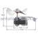 Refrigerator compressor fan motor with base and metal impeller UNIVERSAL
