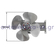 Refrigerator compressor fan motor with base and metal impeller UNIVERSAL