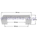 Radiator door handle PITSOS / SIEMENS / BOSCH 490705