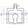 Resistor with kitchen oven top grill KORTING 229267 2600 Watt 220Volt