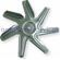 General purpose INOX kitchen oven fan impeller motor (with hole D)